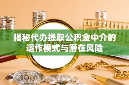 王益揭秘代办提取公积金中介的运作模式与潜在风险